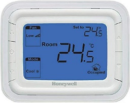 [T6861H2WB-1] T6861H2WB Honeywell Home Halo Series FCU On/Off Thermostat Horizontal Blue Backlight
